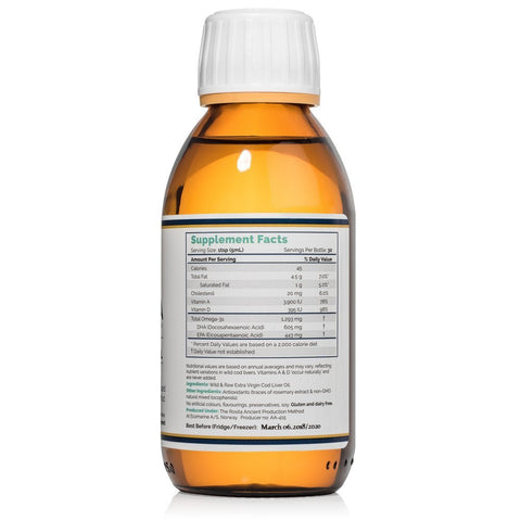 Rosita Extra Virgin Torskleverolja 150ml - Naturshopen.se