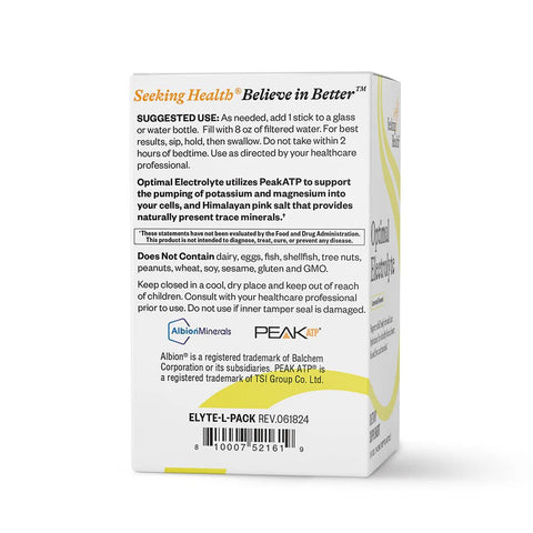 Seeking Health Optimal Electrolyte Lemonade Sticks - Naturshopen.se