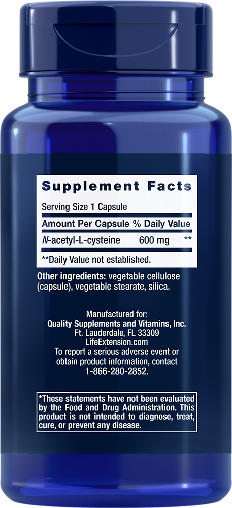 Life Extension N-Acetyl-L-Cysteine (NAC)