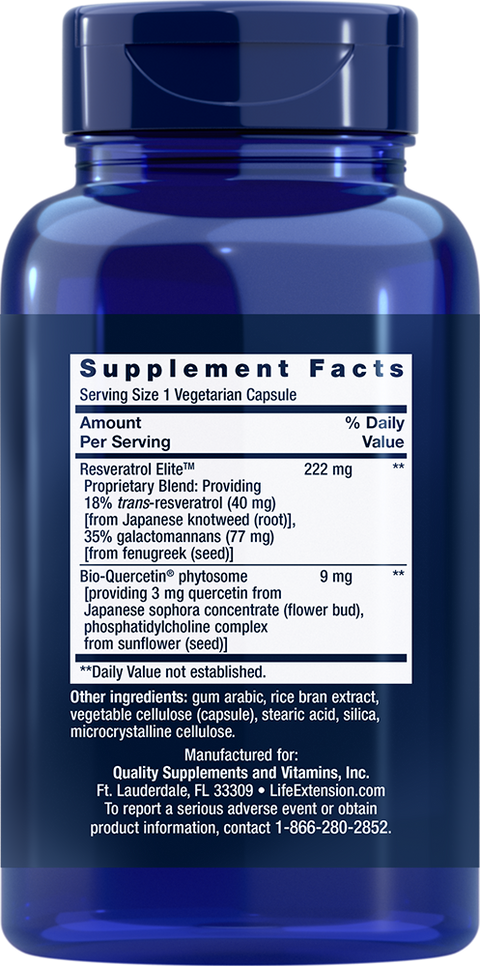 Life Extension Optimized Resveratrol Elite