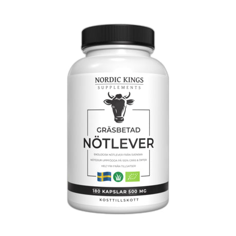 Nordic Kings Grass-fed & Organic Beef Liver Capsules