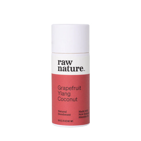 Raw Nature - Natural Deodorant - Grapefruit Ylang Coconut