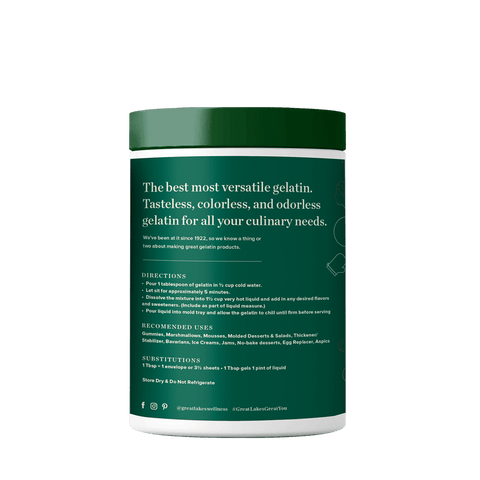 Great Lakes Wellness - Grass-Fed Beef Gelatin - Naturshopen.se