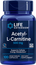 Life Extension Acetyl - L - Carnitine 100 Capsules - Naturshopen.se