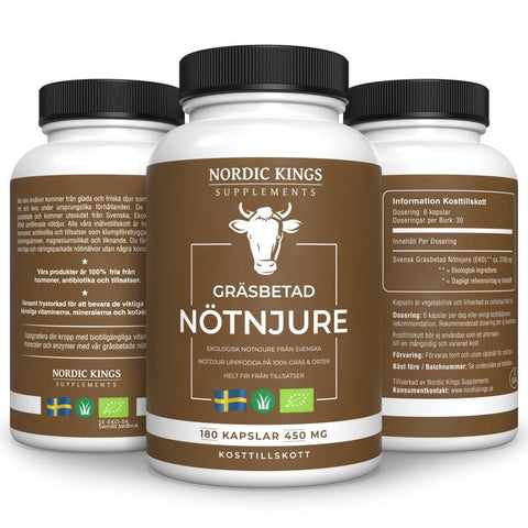 Nordic Kings Gräsbetad & Ekologisk Nötnjure Kapslar - Naturshopen.se