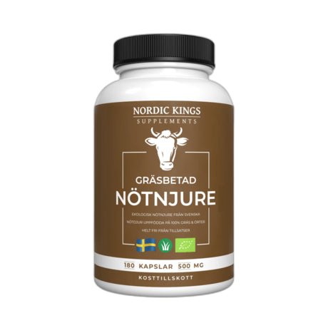 Nordic Kings Gräsbetad & Ekologisk Nötnjure Kapslar - Naturshopen.se