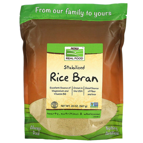 Now Foods Real Food Stabilized Rice Bran 567g