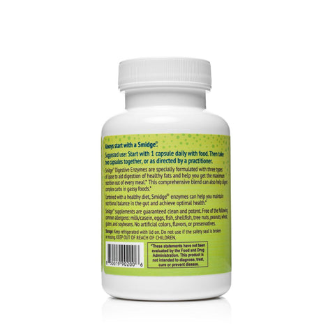 Smidge Digestive Enzymes 120 kapslar - Naturshopen.se