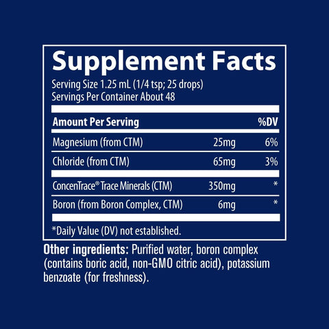 Trace Minerals Liquid Ionic Boron 6mg - Naturshopen.se